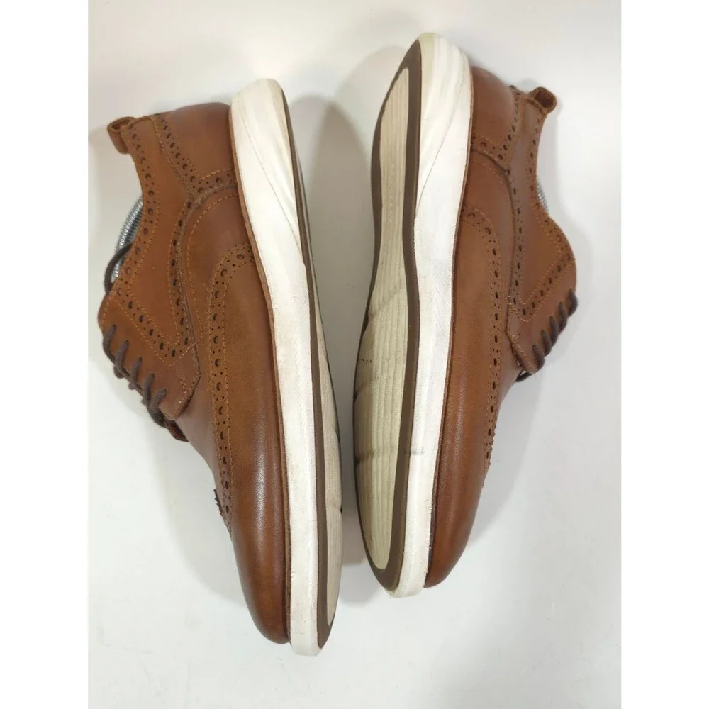 Cole Haan GrandEvolution Wingtip Oxford Brown Leather Dress Shoes Size 9M